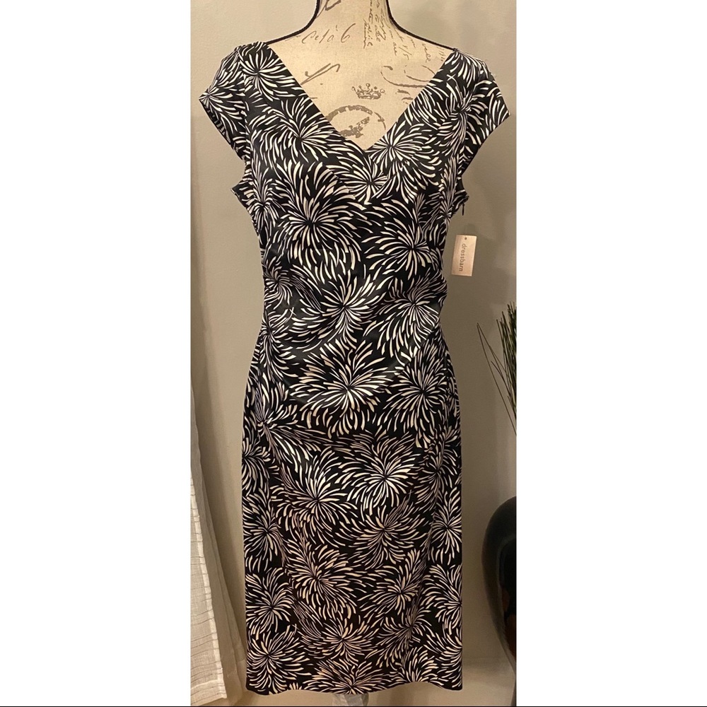 Beautiful black & White Dress Size 12